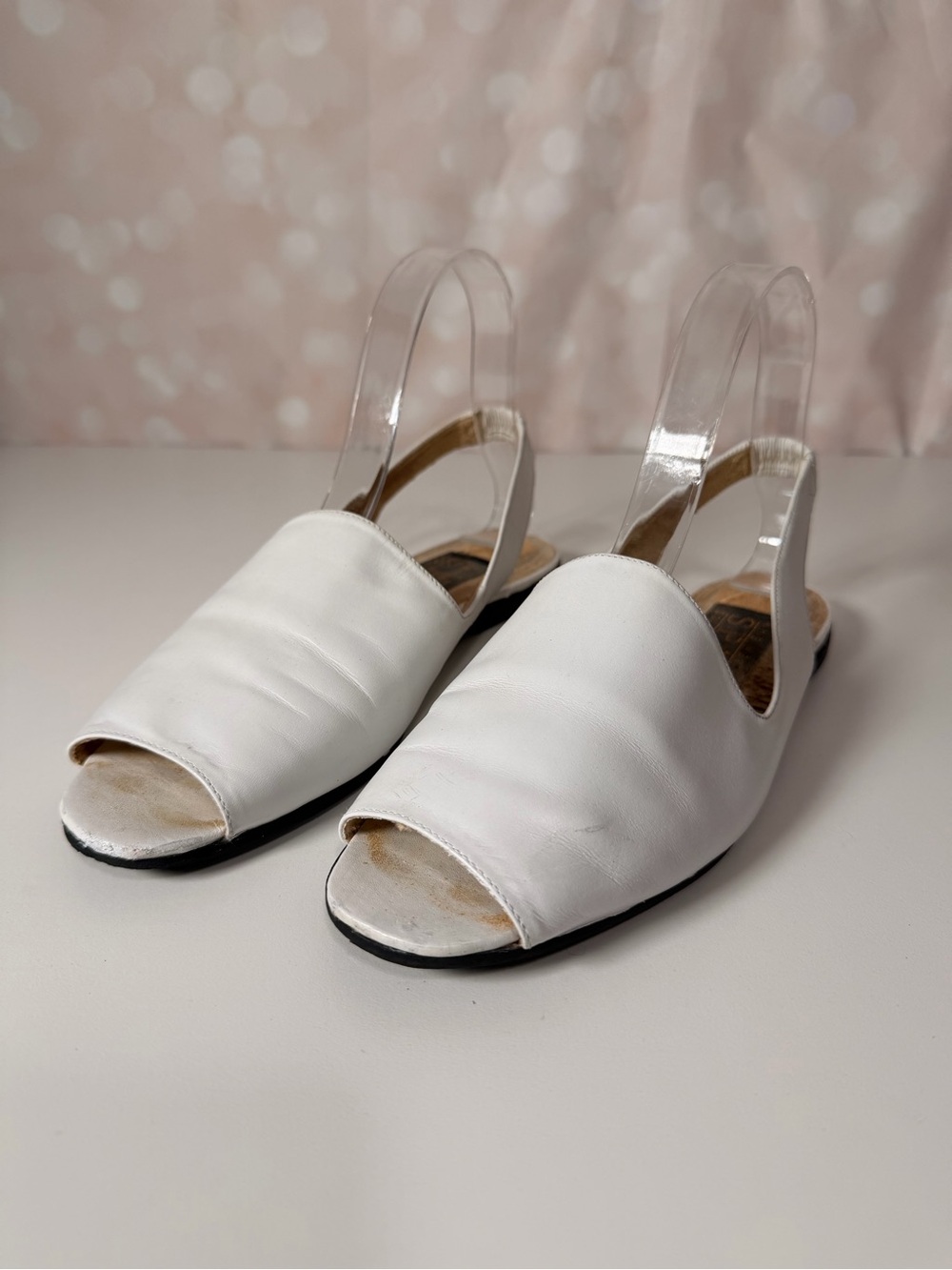 NINE WEST VINTAGE SPA COLLECTION White Leather Mule